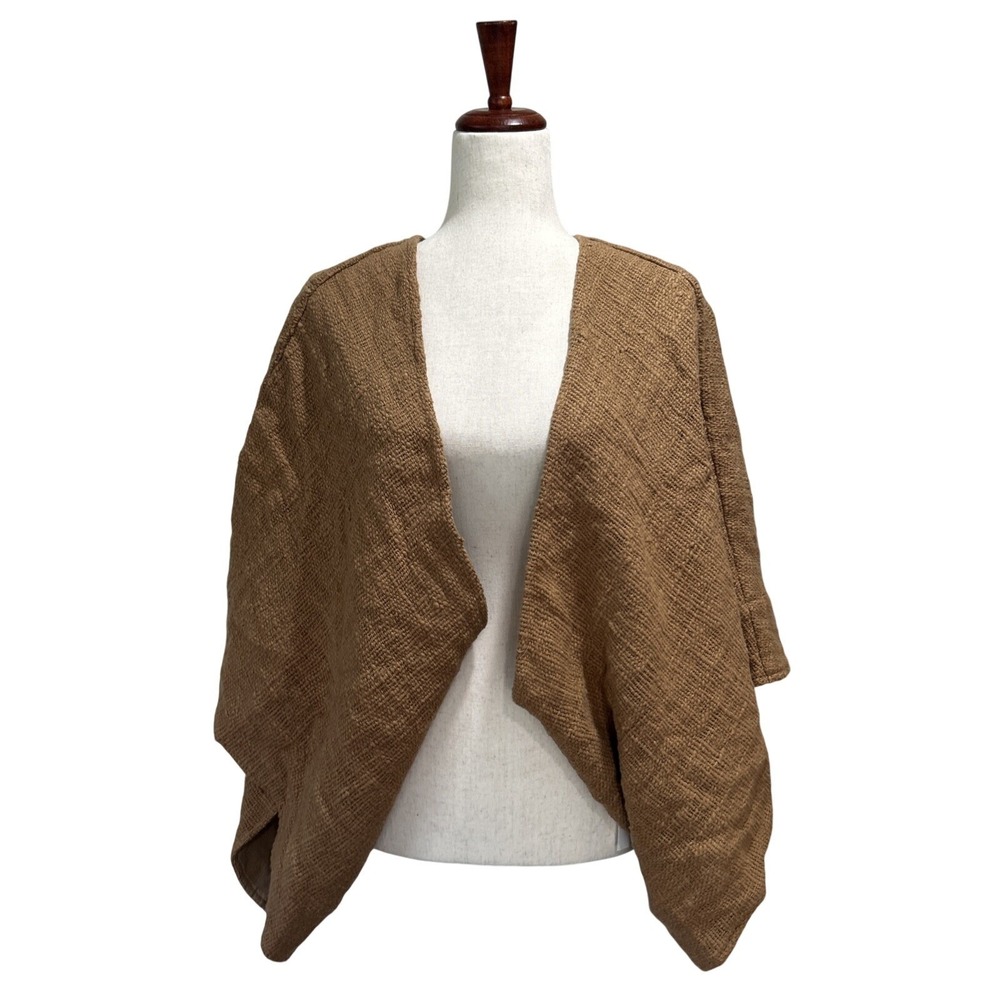 Nomad the Label Small / Medium Bloom Cotton Shrug in Desert Sand Boxy Boho - Picture 5 of 13